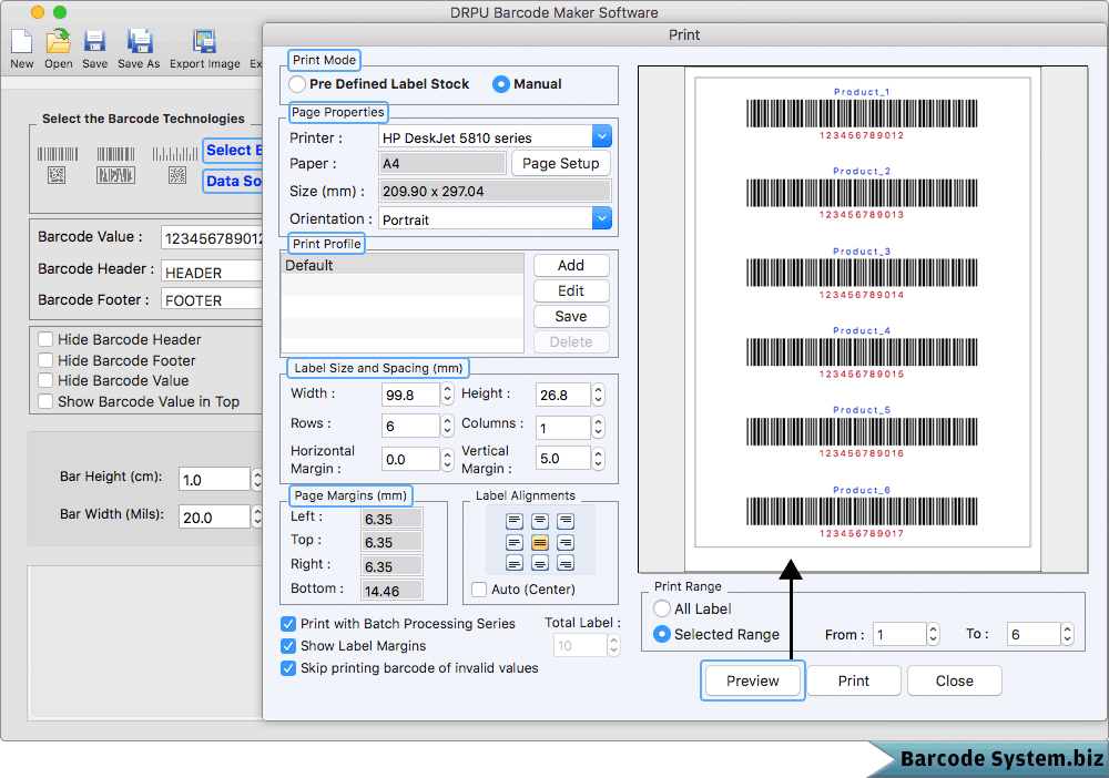Print Settings Print Settings