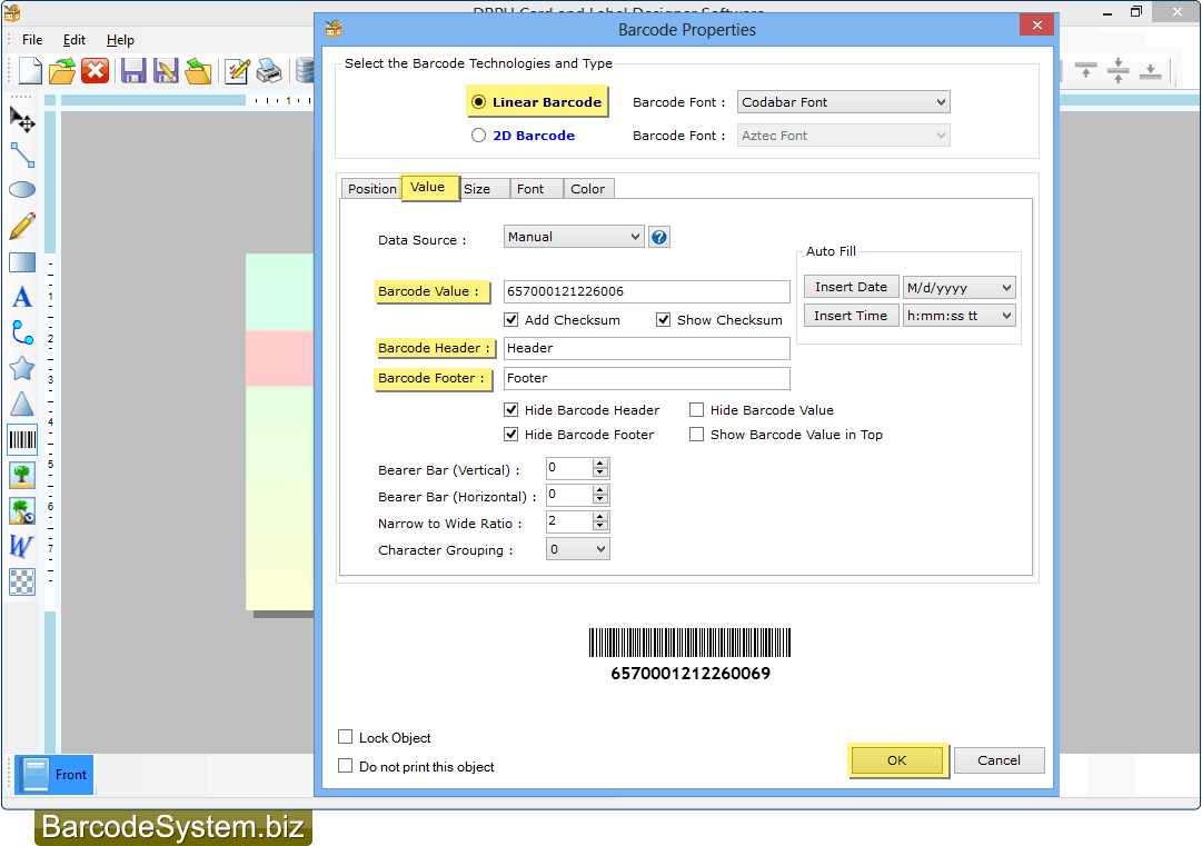 Add barcode on card Add barcode on card