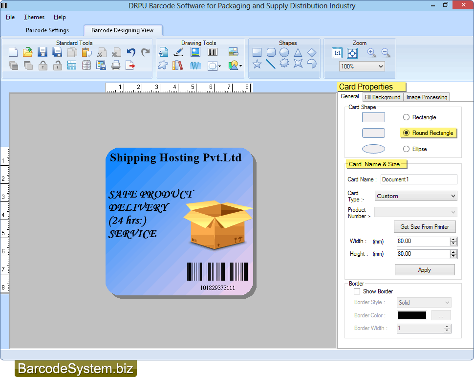 Set Card Properties Set Card Properties