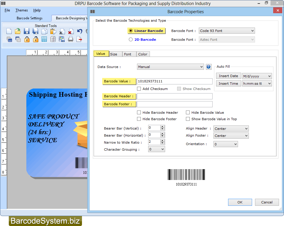 Barcode Properties Barcode Properties