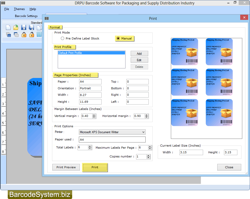 Print Barcode Labels Print Barcode Labels
