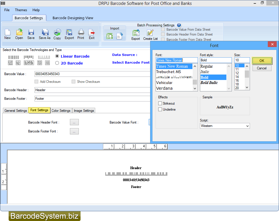 Set Font Settings Set Font Settings