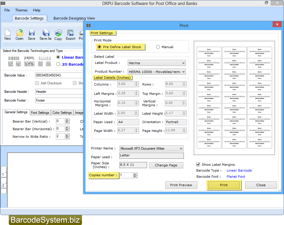 Print Barcode Labels Print Barcode Labels