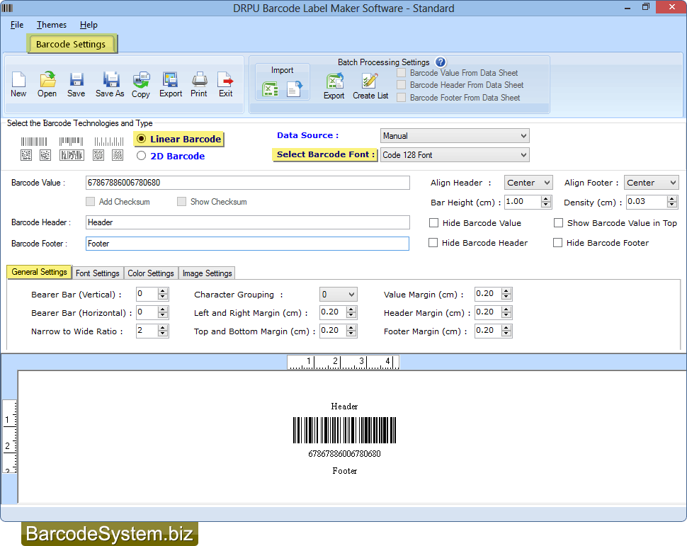 Create barcode label Create barcode label