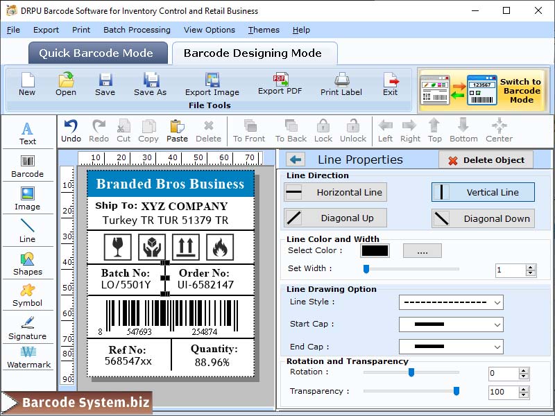 Inventory Control 2D Barcodes 7.3.0.1