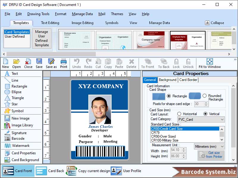 Design ID Card screen shot