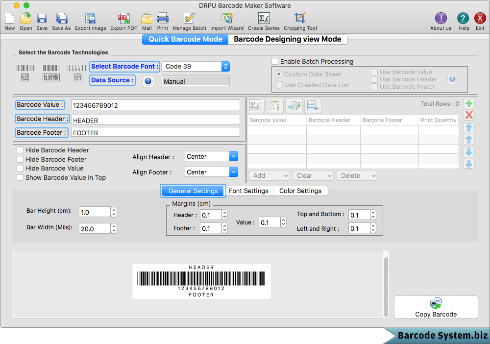 Select barcode font Select barcode font