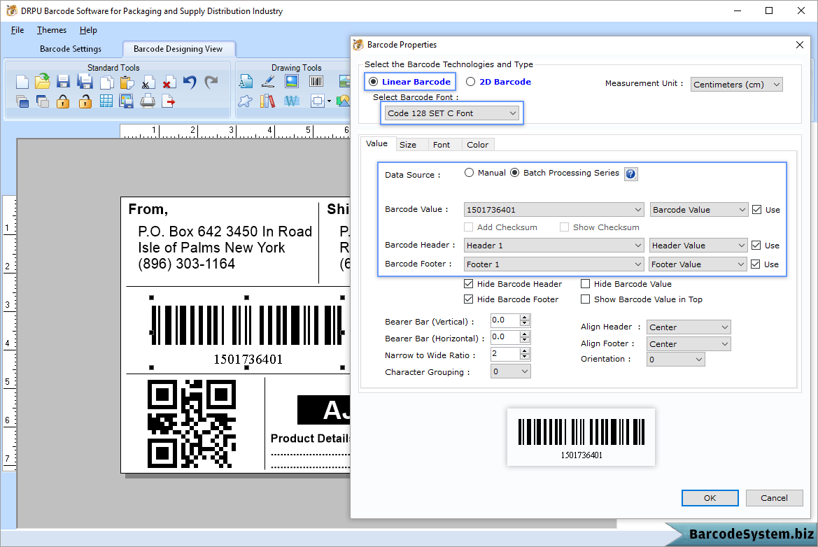 Barcode Properties Barcode Properties